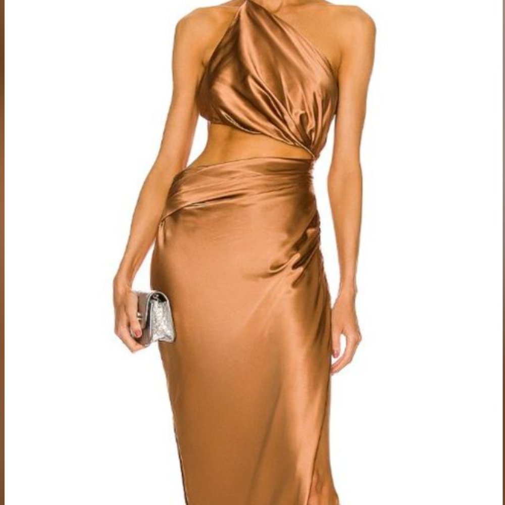 THE SEI For FWRD One Shoulder Cut Out Gown, Size 2